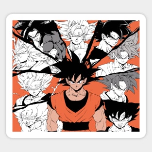 Son Goku all transformations Sticker